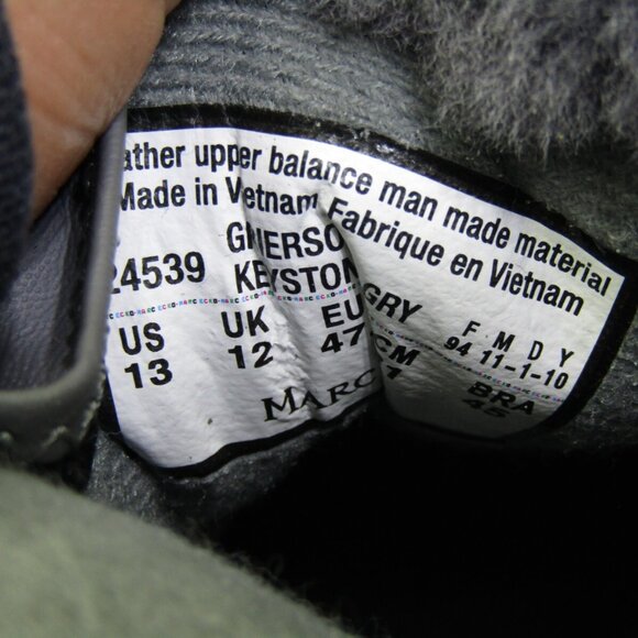 Mark Ecko Boots Mens 13 Water Resistant Gray Black Faux Fur Lined Winter Rain - Picture 2 of 7